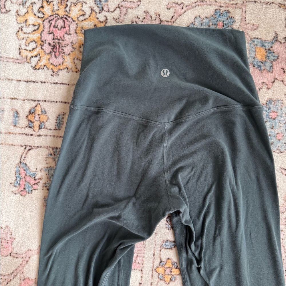 Lululemon teal gray align leggings
